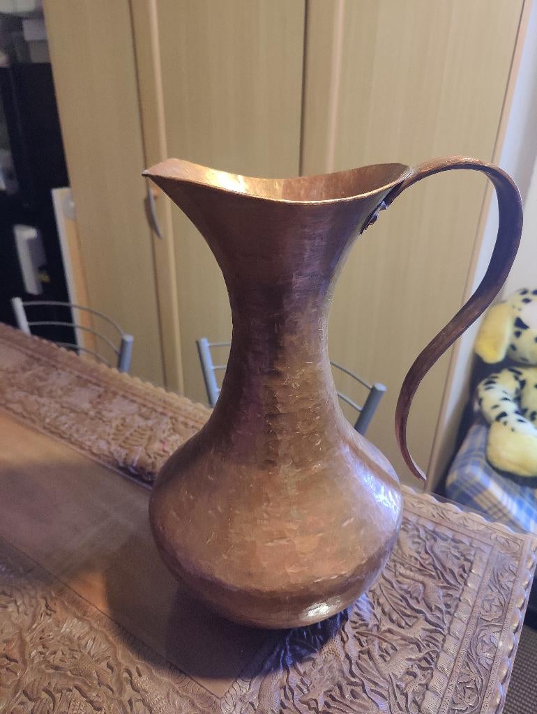 HANDMADE KOPEREN KAN, Antiek en Kunst, Antiek | Brons en Koper, Ophalen of Verzenden