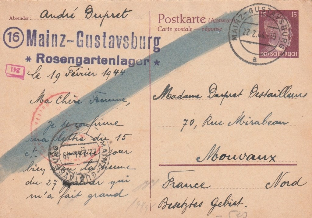 1 carte postale ancienne Allemagne, Verzenden, Gestempeld