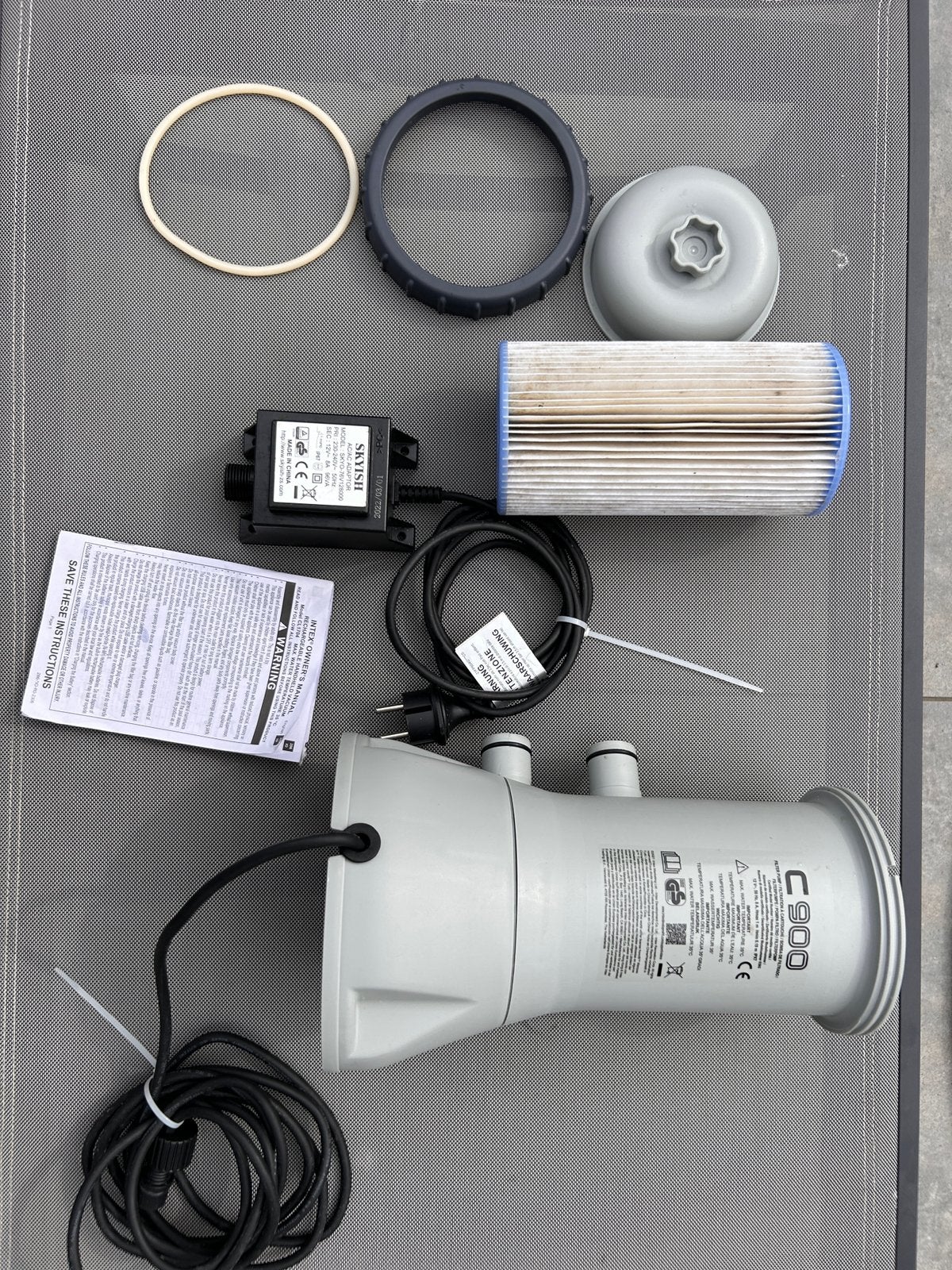Intex c900 filterpomp, Enlèvement, Utilisé, Filtre