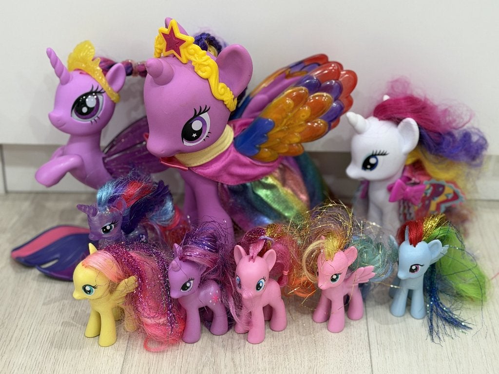 My Little Pony -  9 poneys + 2 poneys et 6 figurines (photo), Enlèvement ou Envoi, Utilisé