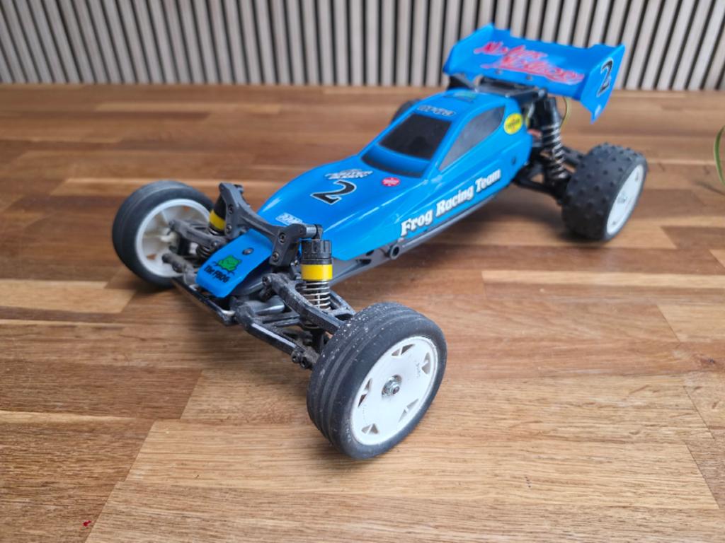Tamiya dt03 fighter,bleu edition, Elektro, Ophalen of Verzenden, Zo goed als nieuw, Schaal 1:10