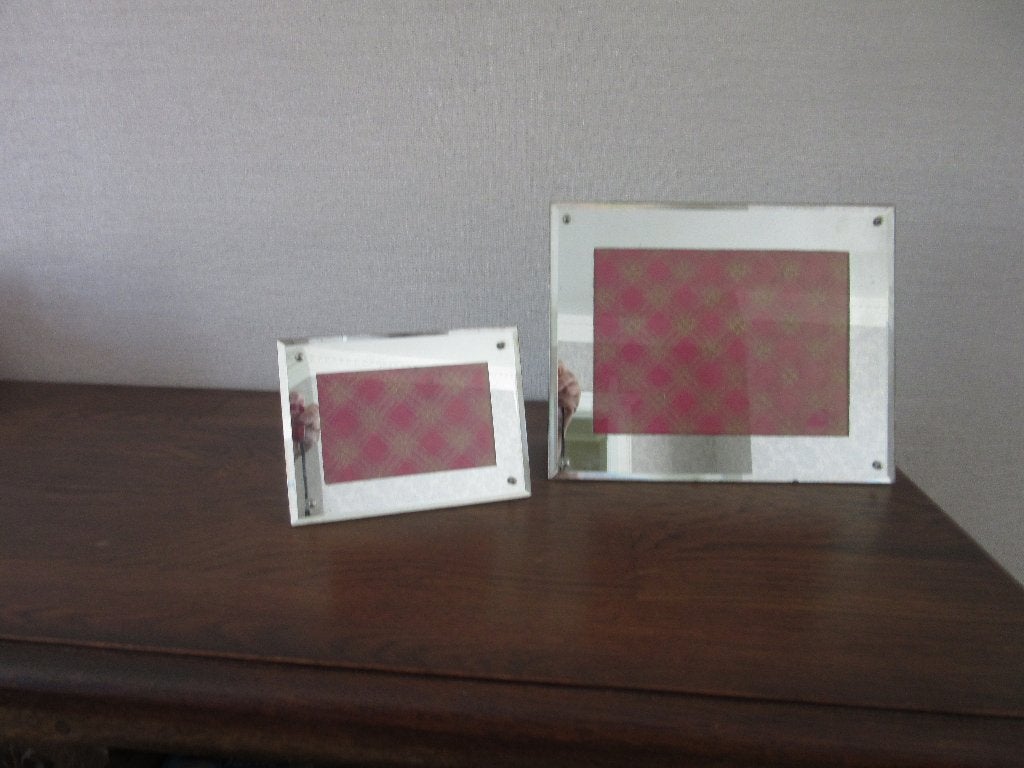 Fotokader met spiegelrand, Ophalen of Verzenden