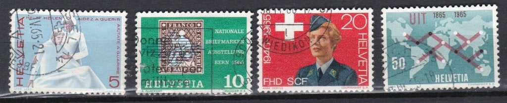 Suisse 1965 - n 808 - 811, Timbres & Monnaies, Timbres | Europe | Suisse, Envoi, Affranchi