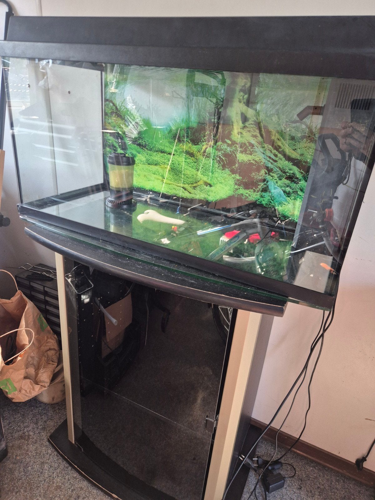 Juwel aquarium van 80x35x40 met onder kastje en toebehoren, Dieren en Toebehoren, Ophalen, Gebruikt, Leeg aquarium, Juwel
