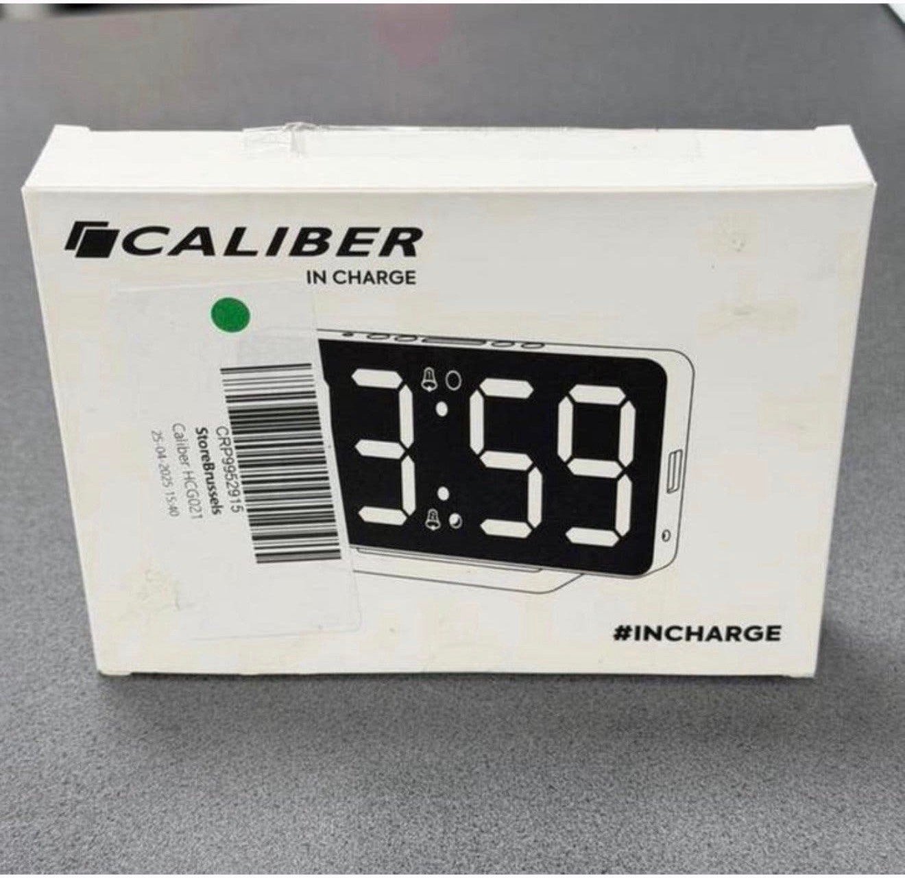 Caliber Digitale Wekker Slimline alarmen Dimbaar met oplader, Elektronische apparatuur, Ophalen of Verzenden, Nieuw, Digitaal