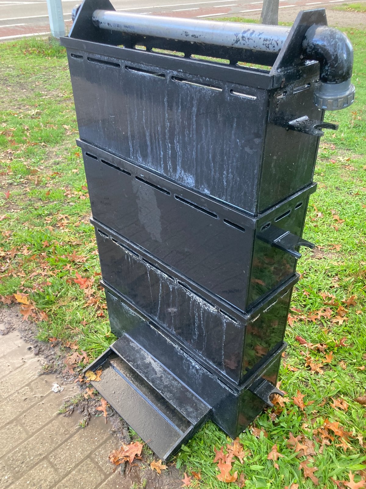 Trickle toren met waterval incl filtermedia, Tuin en Terras, Ophalen, Gebruikt, Vijverfilter