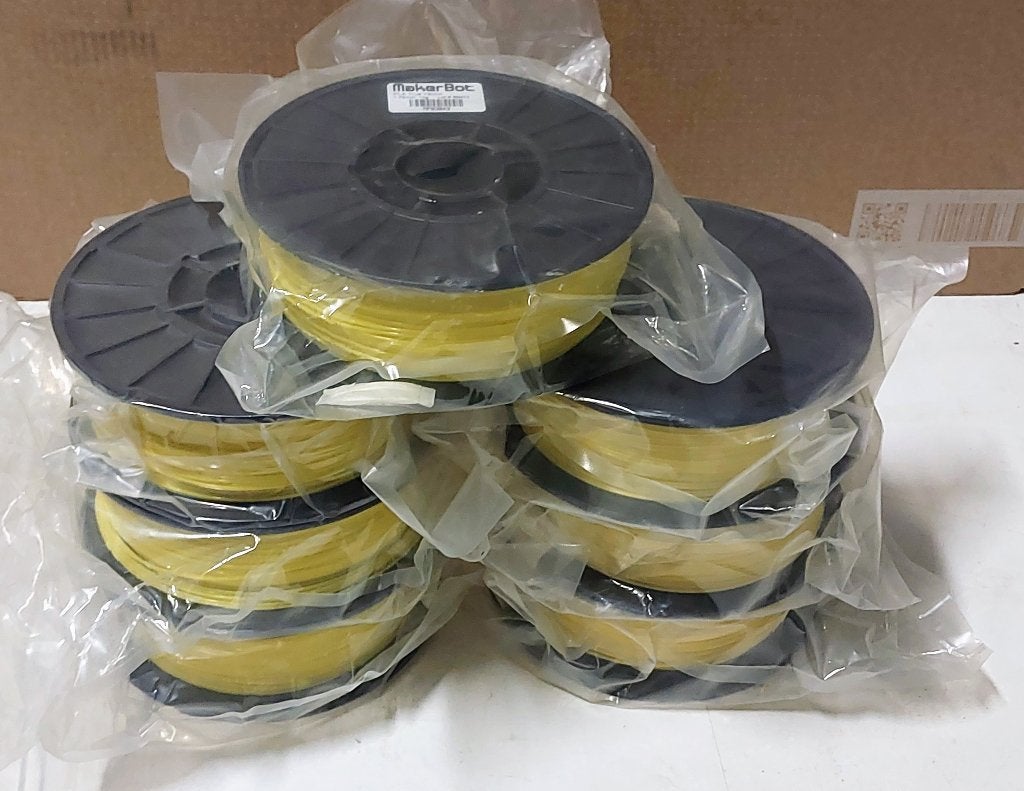 Filament Makerbot PLA jaune véritable 7 x 1 kg, Informatique & Logiciels, Enlèvement ou Envoi, Neuf, Bobines de filament