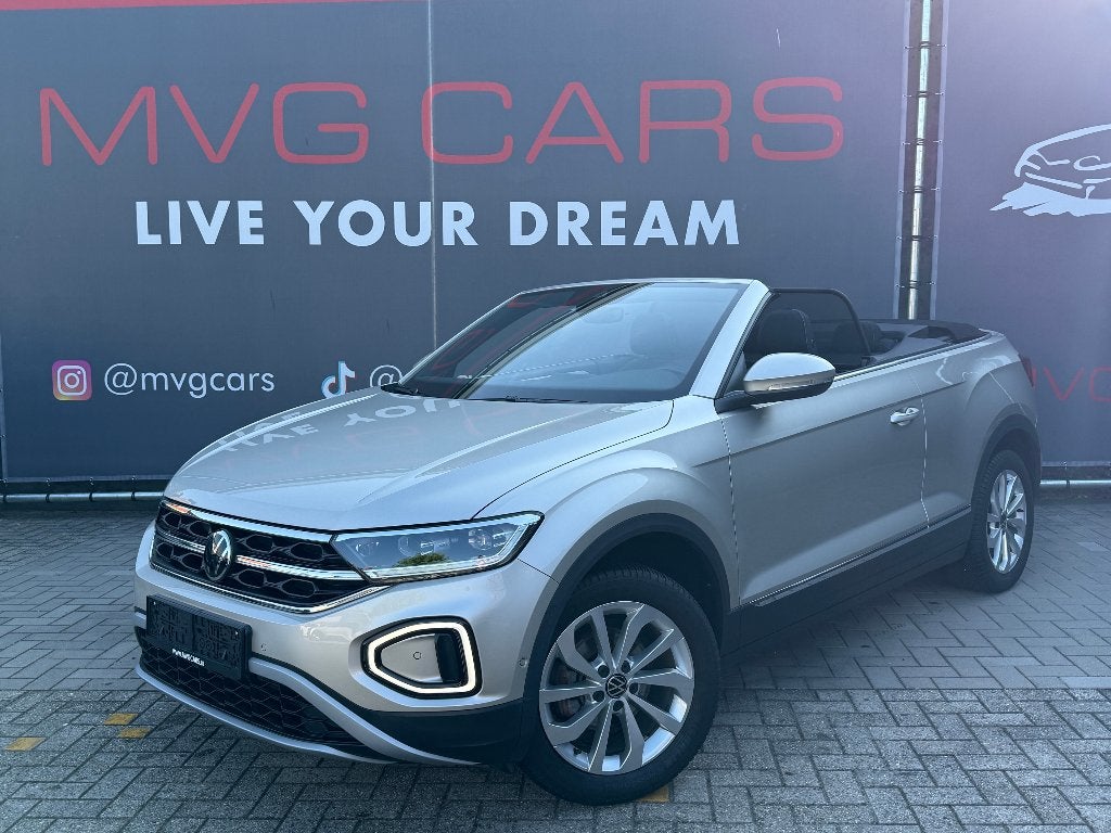 Volkswagen T-Roc Cabrio 1.0 Tsi Style "Navigatie", 4 zetels, Bedrijf, Handgeschakeld, Zilver of Grijs