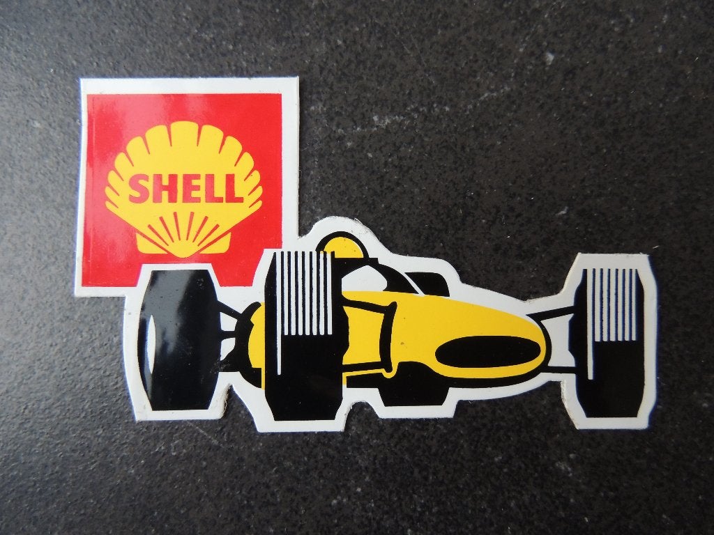 Vintage Shell sticker, Verzamelen, Verzenden, Zo goed als nieuw, Auto of Motor