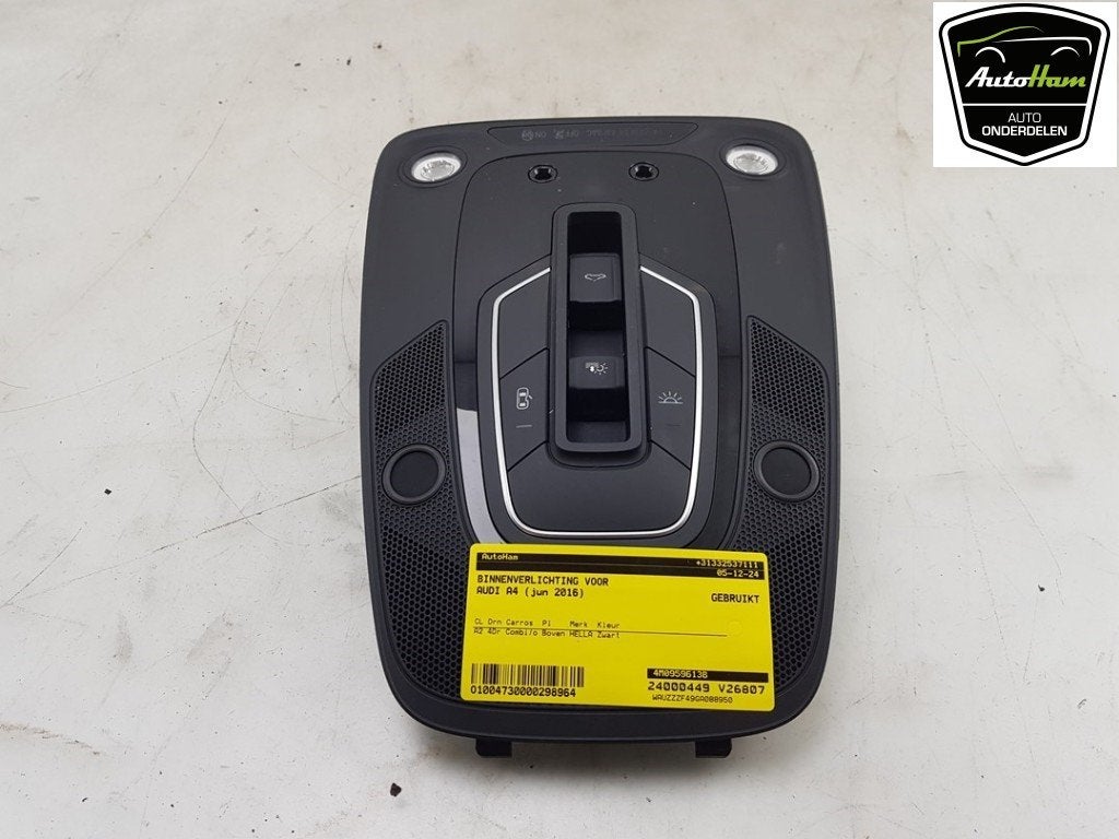 PLAFONNIER AVANT Audi A4 Avant (B9) (01-2015/08-2020), Audi, Utilisé, Rixbecker Straße 75
59552  Lippstadt, DE, Info@forvia.com