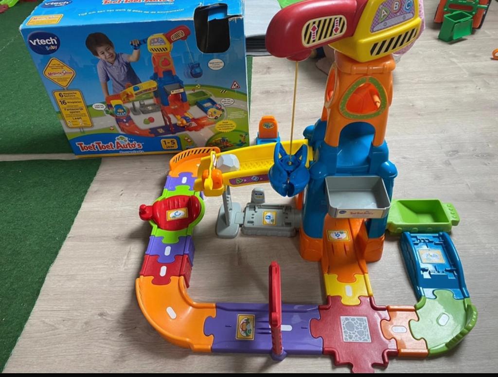 Toet toet bouwplaats vtech incl auto, Enlèvement, Comme neuf