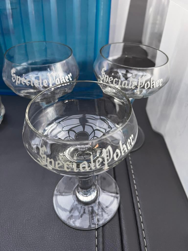 Bierglazen Speciale Poker, Ophalen, Gebruikt, Glas of Glazen, Overige merken
