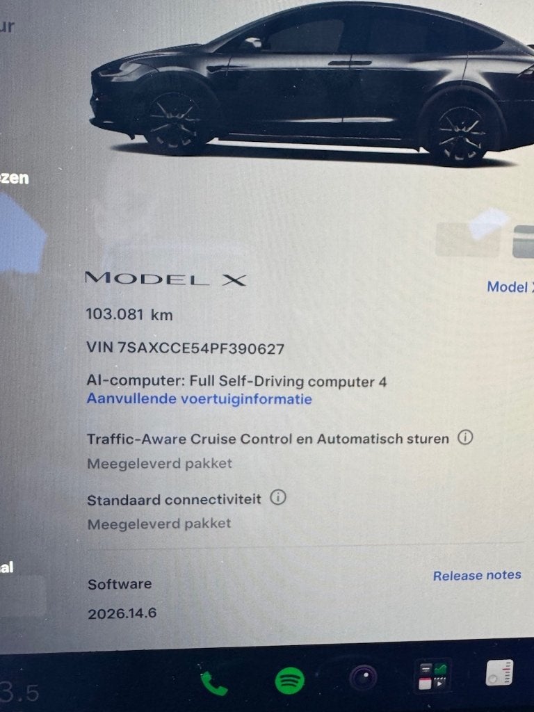 Tesla Model X Grande Autonomie* HW4.0*6PL*TVA, Achat, 670 kW, Euro 6, Entreprise