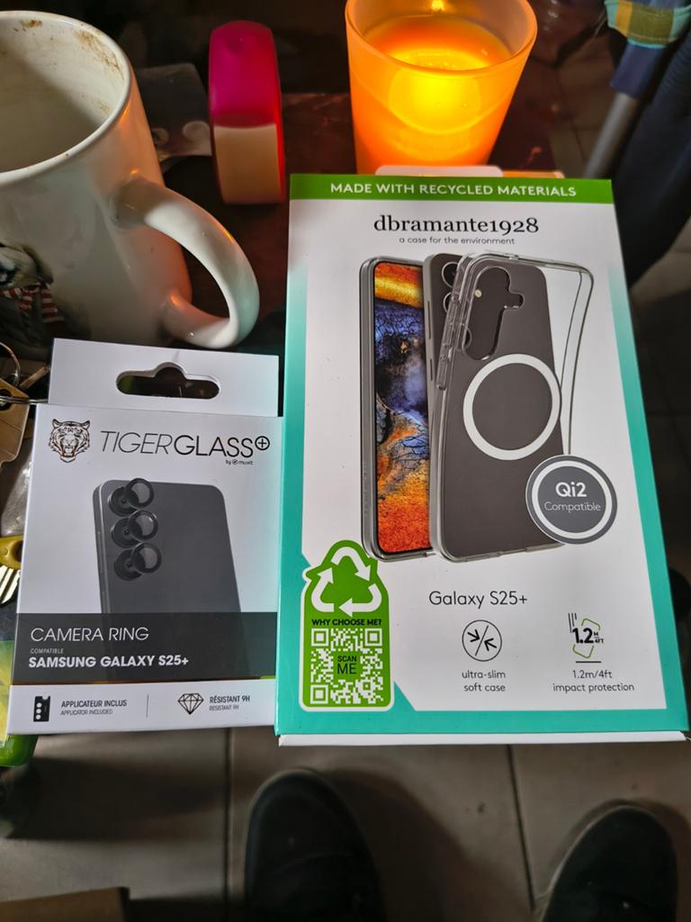 Coque transparente pour Samsung Galaxy S25+étui pour objecti, Enlèvement ou Envoi, Samsung