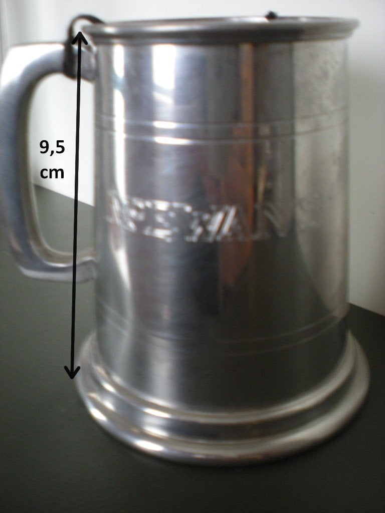 Mc Ewans  chope argentée, Collections, Marques de bière, Enlèvement ou Envoi, Comme neuf, Chope(s)