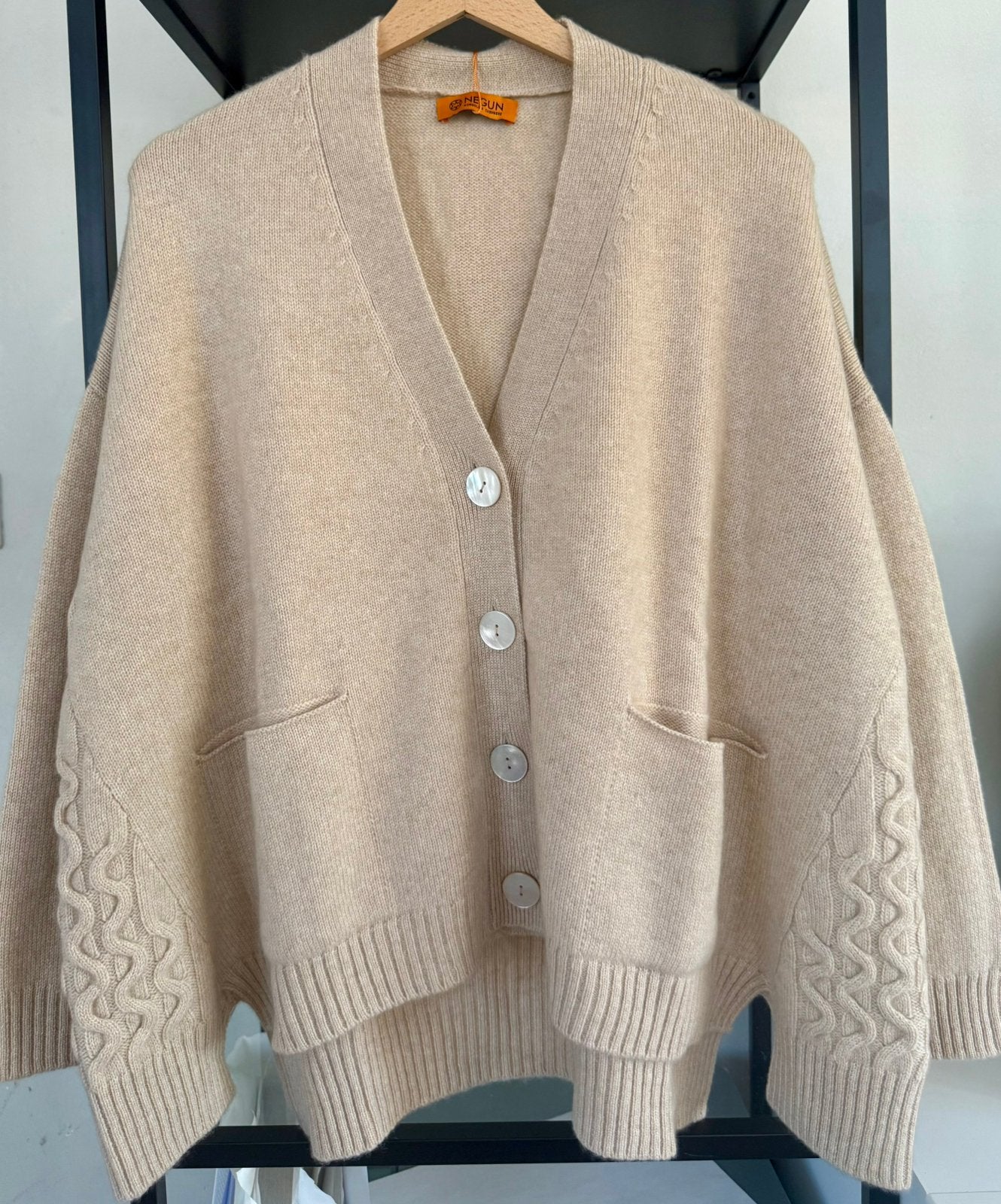 100% cashmere cardigan, Ophalen of Verzenden, Nieuw, Beige