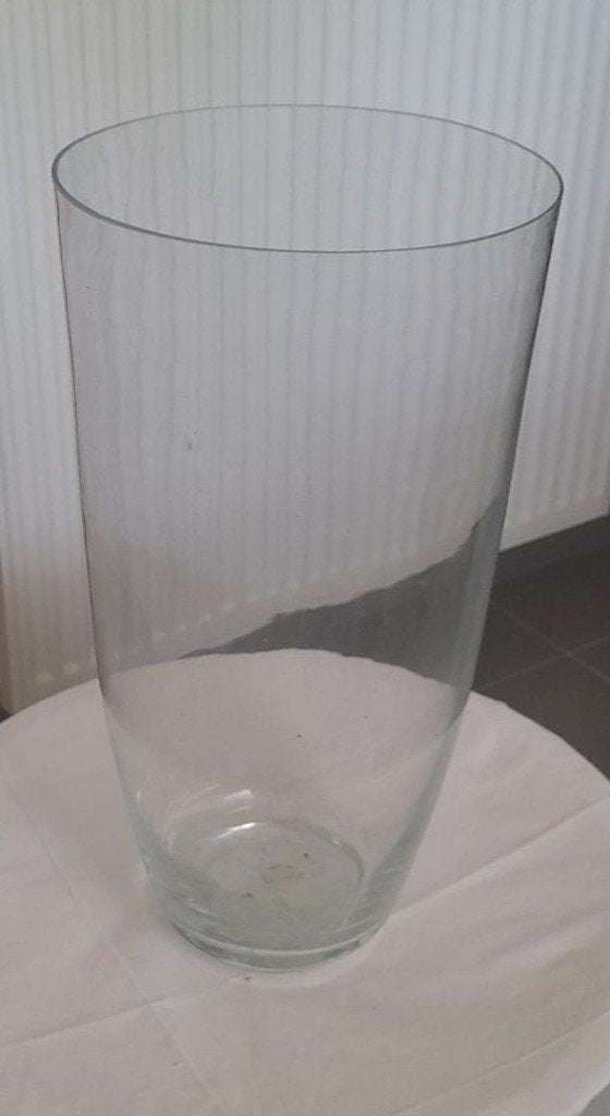 grote glazen vaas 40 cm hoogte, Huis en Inrichting, Ophalen, Gebruikt, Glas, 40 cm