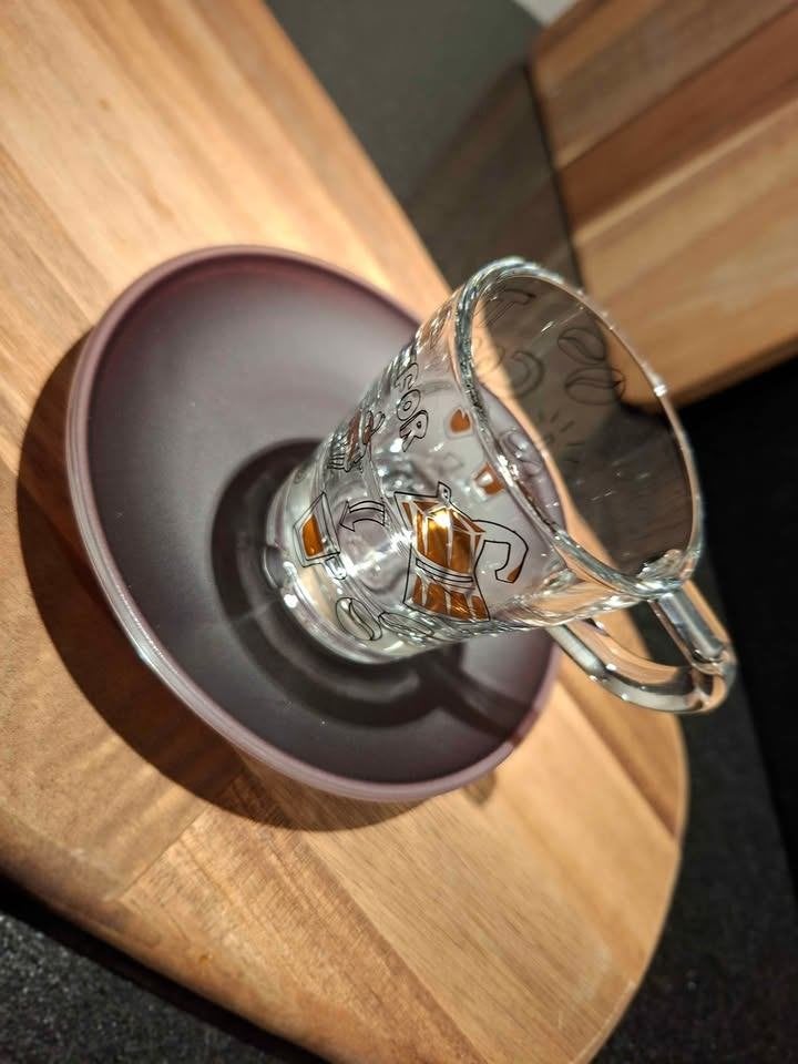 24-delig set Koffie/Espresso glazen en onderzetters, Maison & Meubles, Cuisine | Vaisselle, Neuf, Verre ou Verres, Verre, Enlèvement