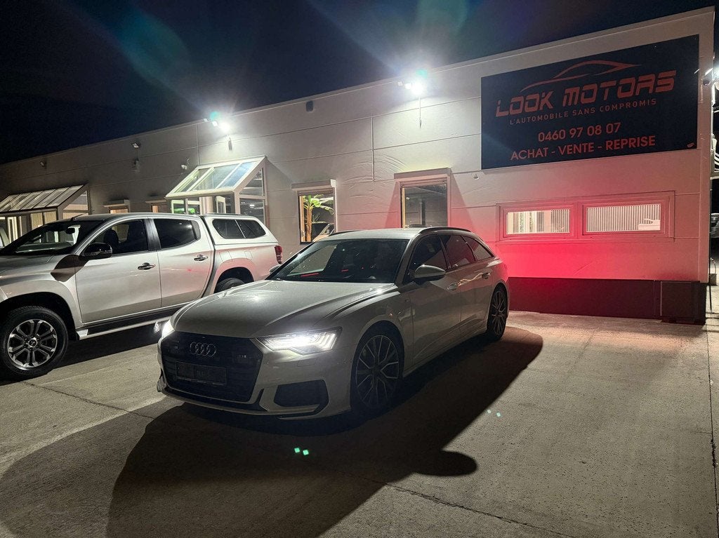 Audi A6 Avant 50 TDi Quattro 3x S-LINE 286CV Tiptronic DISTR, Auto's, Automaat, Gebruikt, Wit, Leder