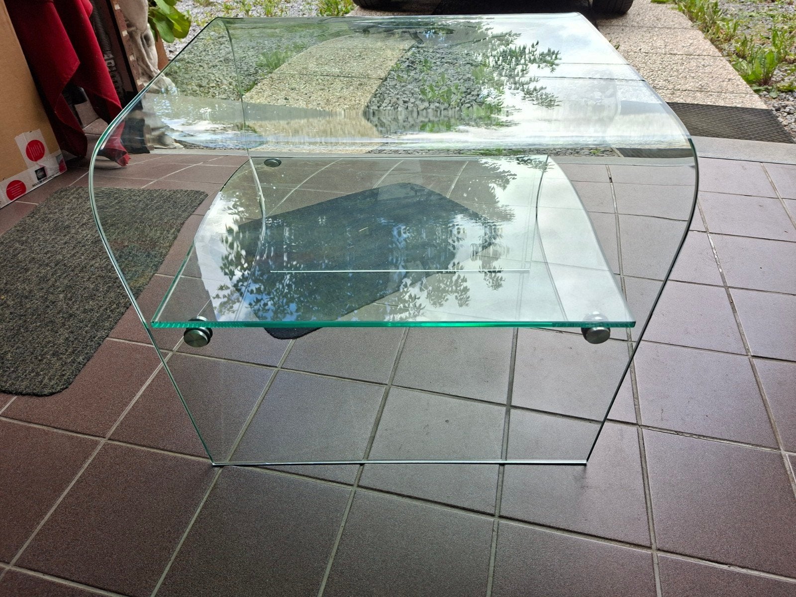 table de coin, Maison & Meubles, Enlèvement, Verre