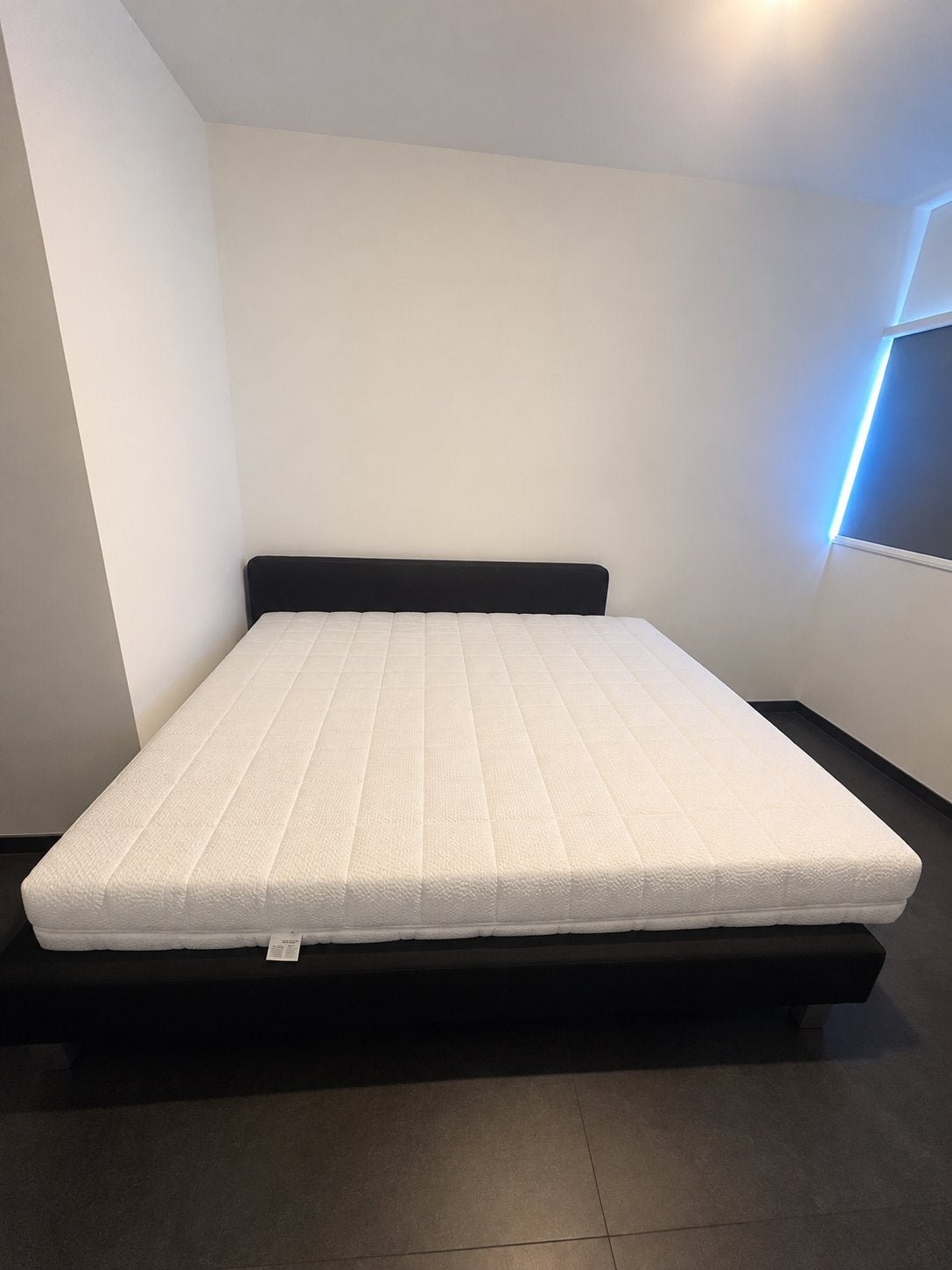 2 persoonsbed te koop + matras, Maison & Meubles, Enlèvement, Utilisé, 180 cm, 200 cm