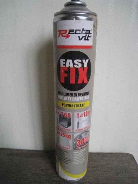 Rectavit PU, Easy Fix, snel lijmen en opvullen, 80% vol, Enlèvement
