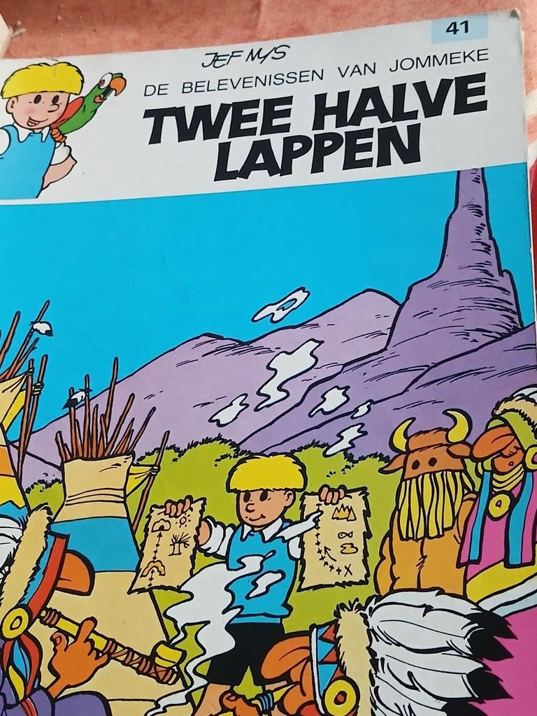 Strip jommeke nr 41 twee halve lappen, Ophalen