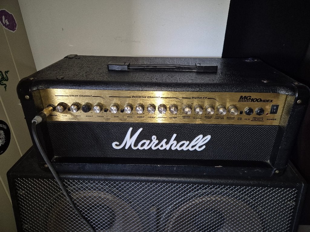 Marshall MG100HDFX, Enlèvement, Utilisé, Guitare, 100 watts ou plus