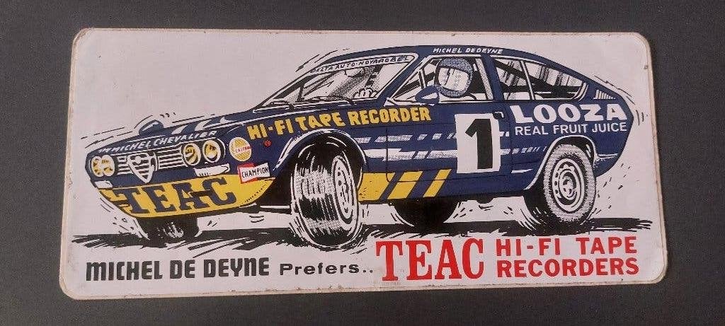 Sticker autocollant rally alfa romeo looza vintage, Verzenden, Gebruikt