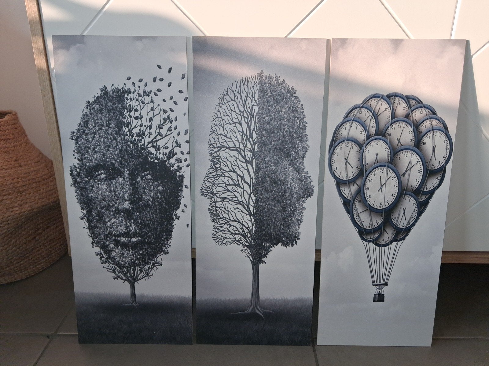 kader/canvas 3-delig Kalune Design, 20 cm, Hout, Nieuw, Ophalen of Verzenden