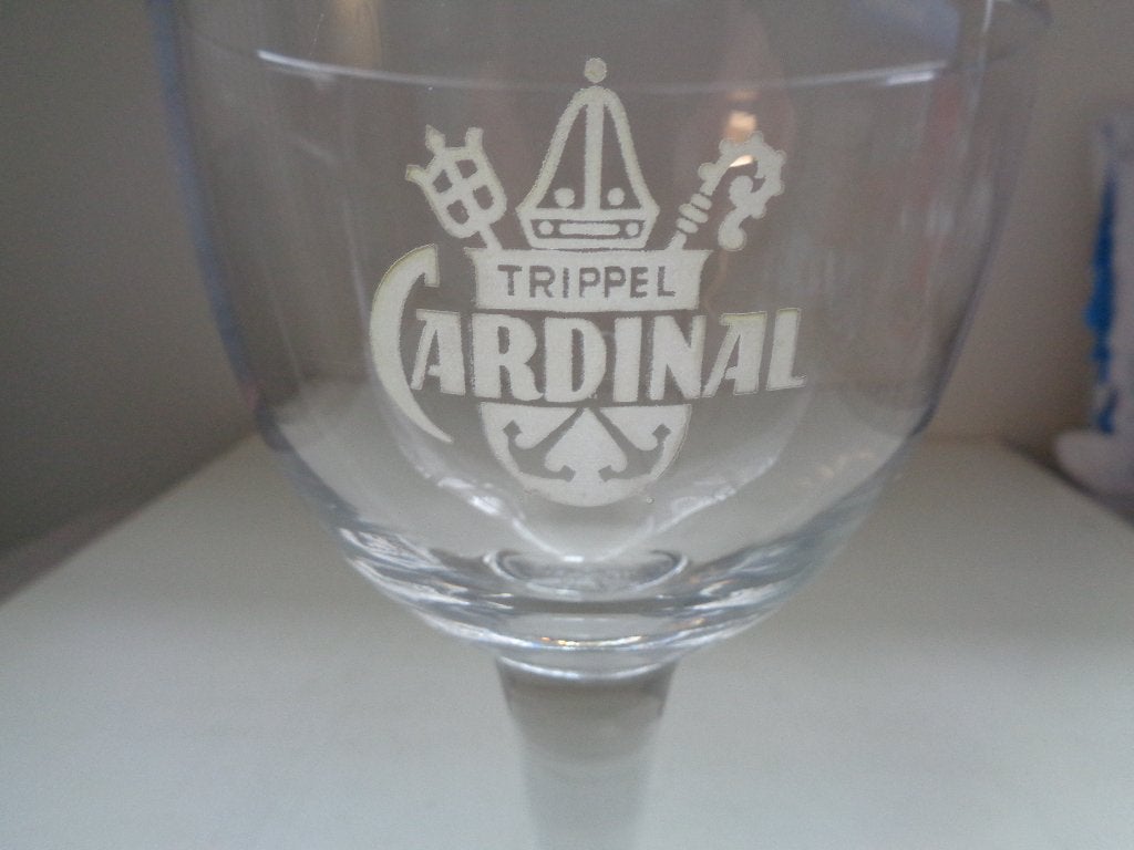 Oud bierglas Trippel Cardinal brouwerij het Anker, Verzamelen, Ophalen of Verzenden, Zo goed als nieuw, Glas of Glazen, Overige merken
