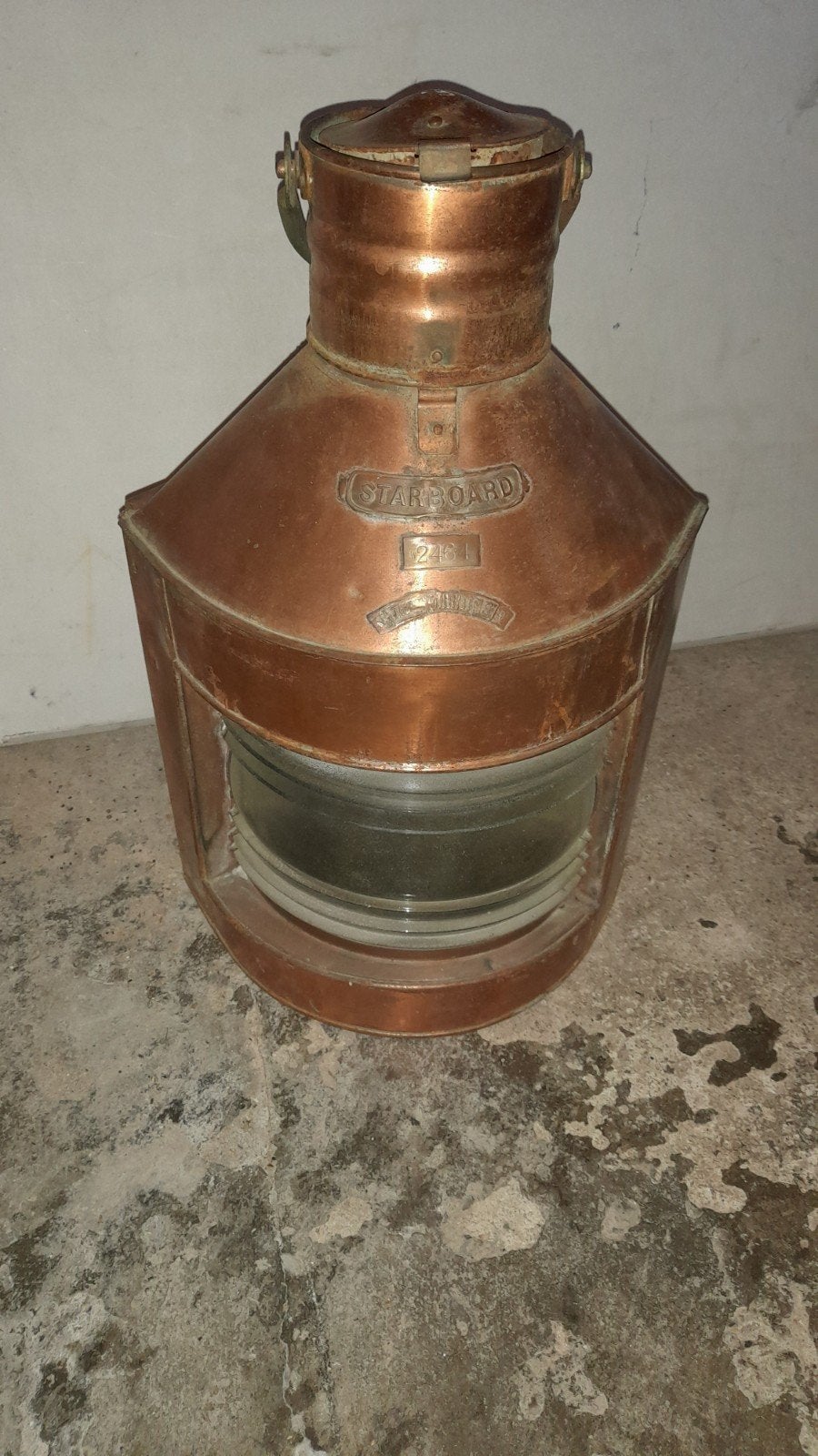 groote scheepslamp.zie beschrijving., Verzamelen, Scheepvaart, Ophalen