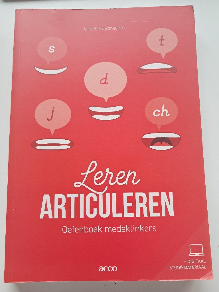 Leren articuleren: oefenboek medeklinkers, Enlèvement, Utilisé, Enseignement supérieur professionnel, Acco