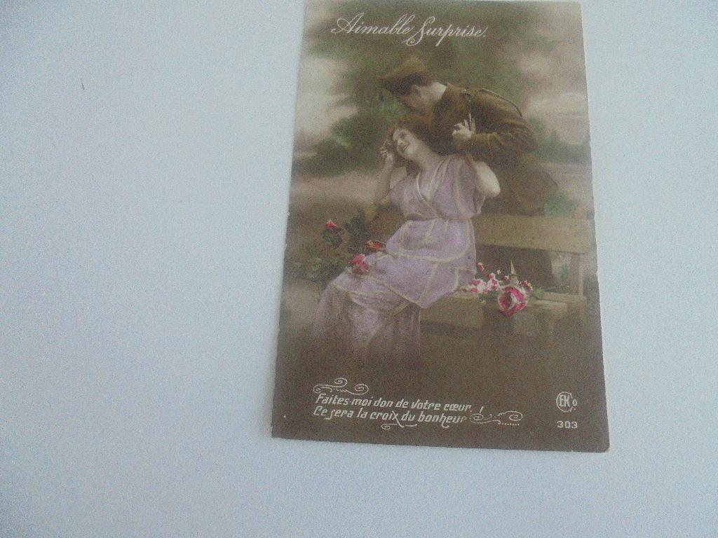 fantasiekaart-koppels-10 posrkaarten, Verzenden, 1920 tot 1940, Gelopen, Overige thema's