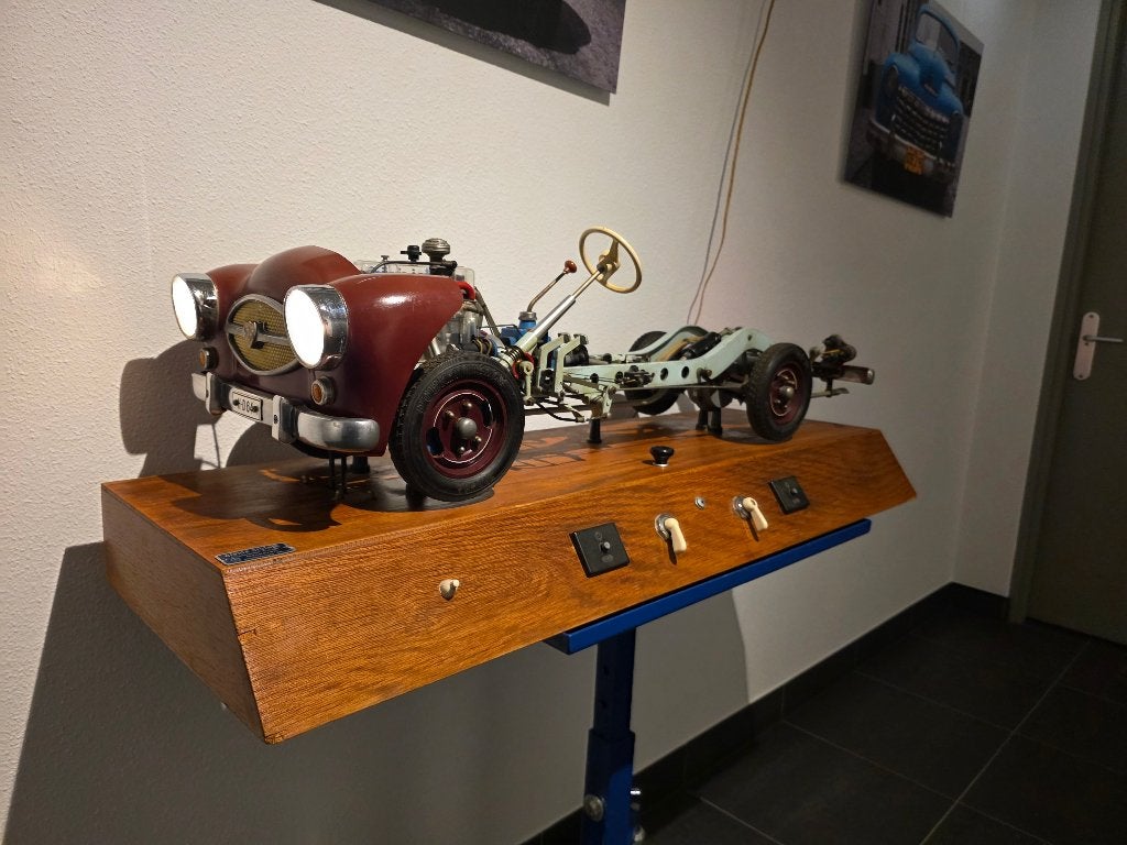 Vintage Höhm schoolmodel autotechniek (1964) 1 meter groot, Ophalen