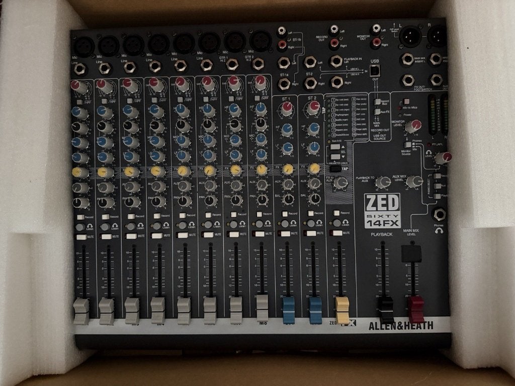 Allen & Heath ZED60-14FX compacte mengtafel (USB, FX), Ophalen of Verzenden, Gebruikt
