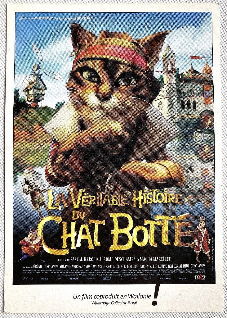 carte postal chat botté la vrai histoire 2009, Envoi, 1980 à nos jours, Non affranchie