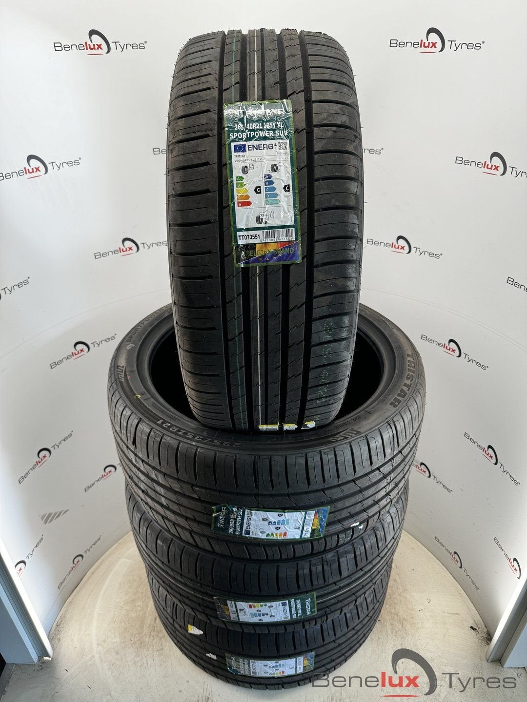 Porsche Macan Mercedes GLC 265/40R21 295/35R21 265/40 295/35, Auto-onderdelen, Banden en Velgen, Gebruikt, -, 265 mm, -