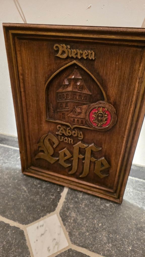 Leffe bierkader, Ophalen of Verzenden, Zo goed als nieuw, Reclamebord, Plaat of Schild, Leffe