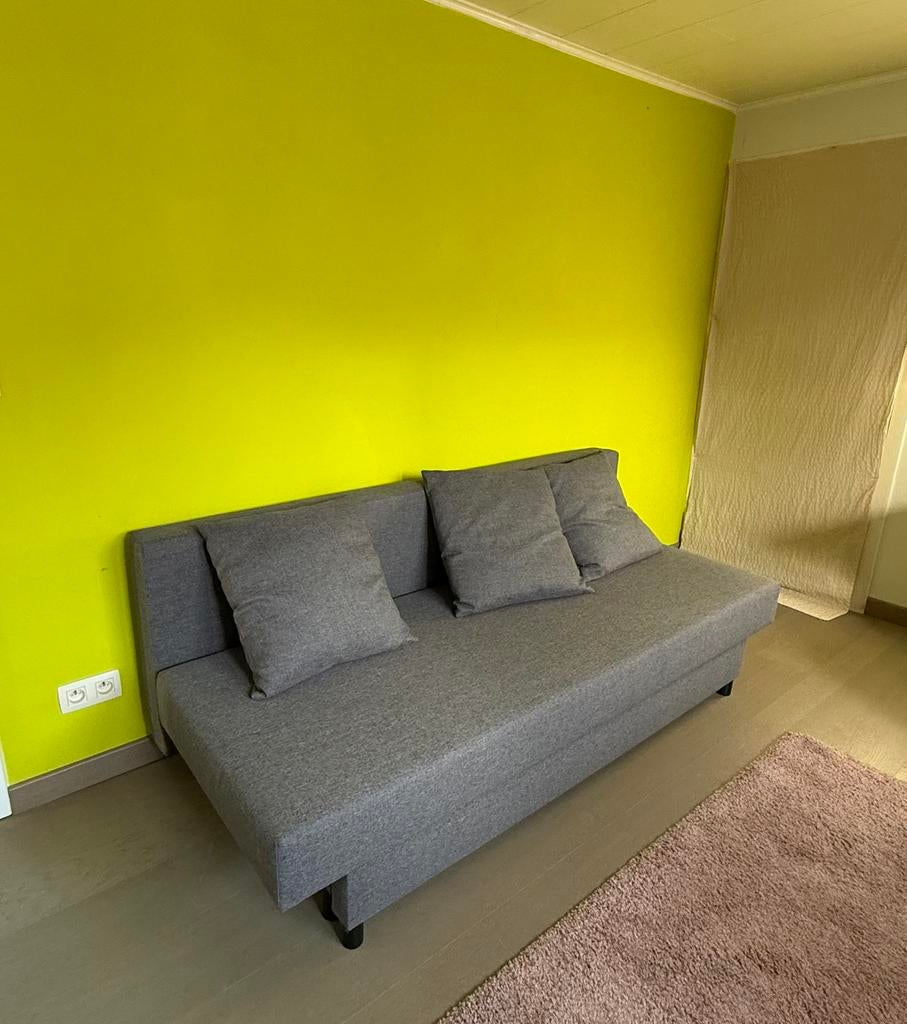 Slaapbank IKEA, Huis en Inrichting, Slaapkamer | Slaapbanken, Ophalen, Tweepersoons, Zo goed als nieuw, 80 cm