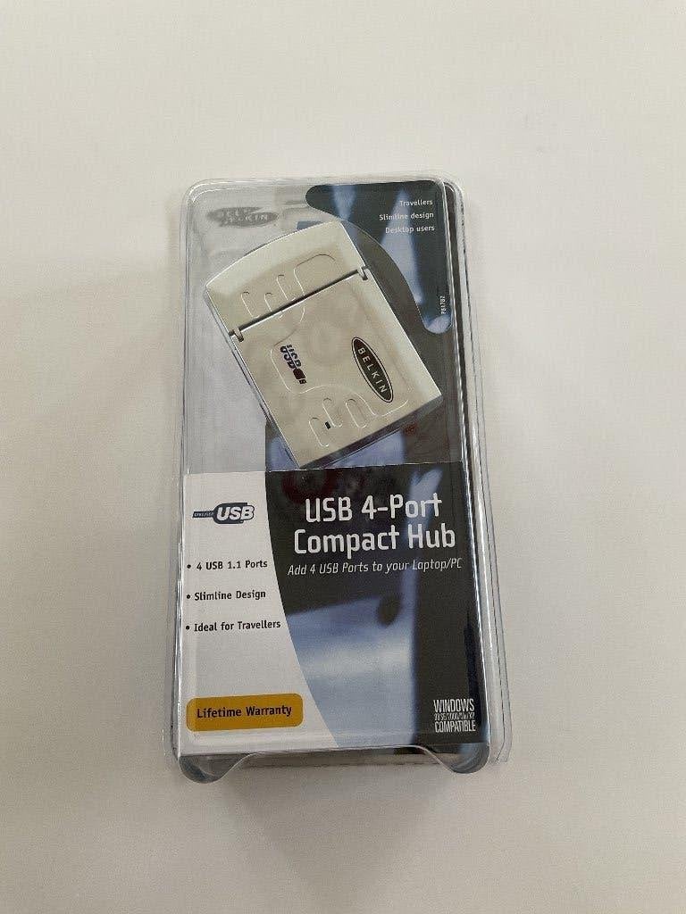 Belkin USB 4-port compact hub - Nieuw, Computers en Software, Dockingstations, Ophalen of Verzenden, Nieuw