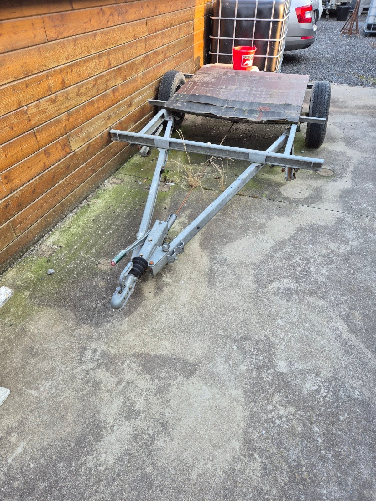 Aanhangwagen enkele as, Ophalen, Gebruikt