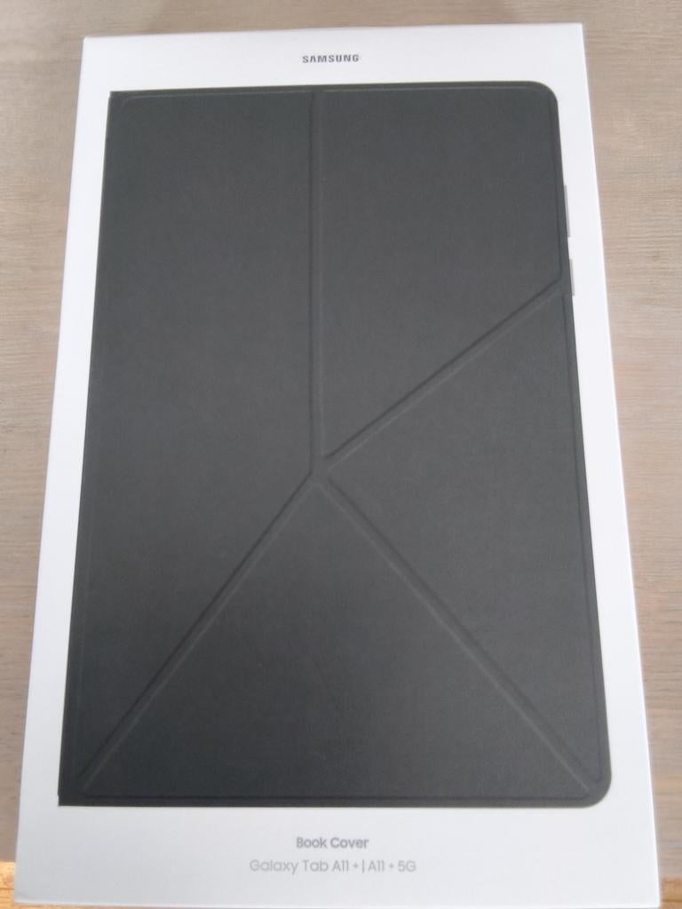 Zwarte cover voor samsung tablet A11 plus, Neuf, Enlèvement ou Envoi, Protection faces avant et arrière, Samsung galaxy tablet A11 +