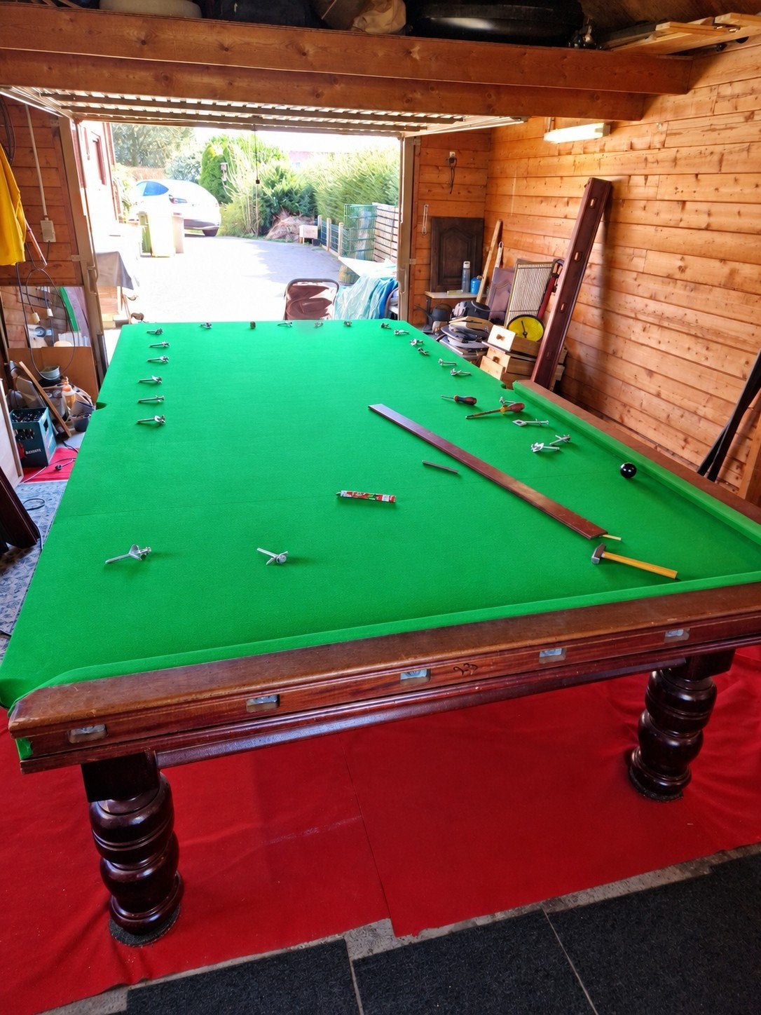 BCE Westbury professionele snookertafel, Ophalen, Snookertafel