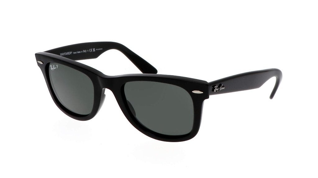 Ray-Ban P Original Wayfarer Noir polarisées, Zwart, Ophalen of Verzenden, Zo goed als nieuw, Ray-Ban