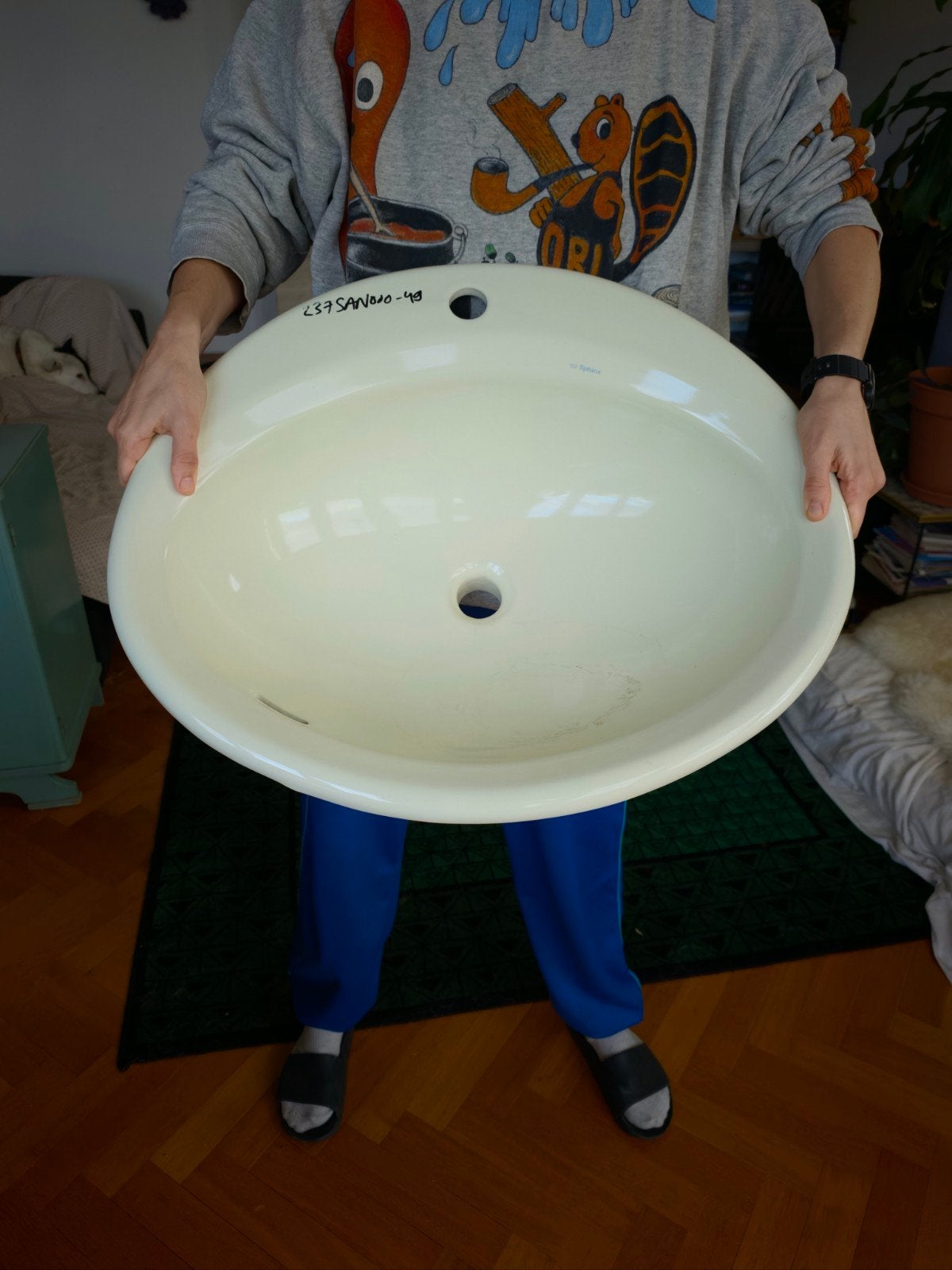 lavabo - poembak - wastafel geel - sphinx, Maison & Meubles, Neuf, Lavabo ou Évier, Moins de 25 cm, Moins de 100 cm
