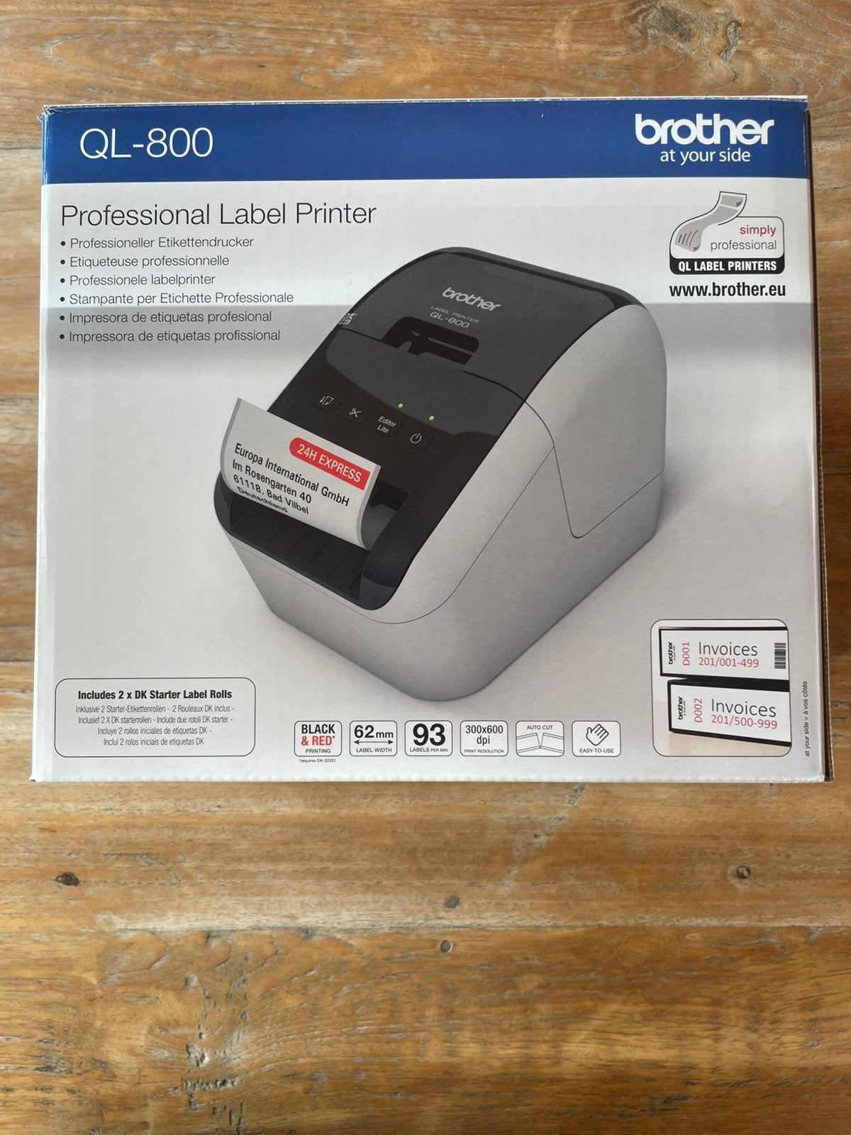 Nieuwe Brother Ql-800 label printer, Computers en Software, Ophalen of Verzenden, Zo goed als nieuw