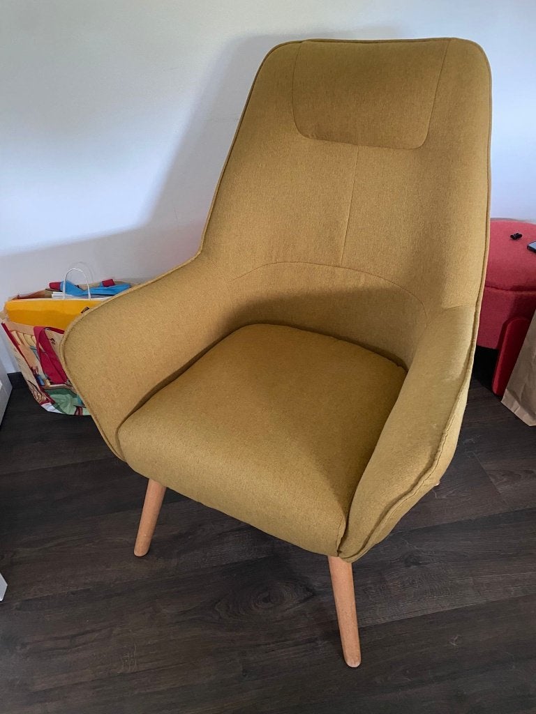 Fauteuil scandinave relax - Fauteuil relax scandinave, Maison & Meubles, Fauteuils, Moins de 75 cm, Comme neuf, Enlèvement, 50 à 75 cm