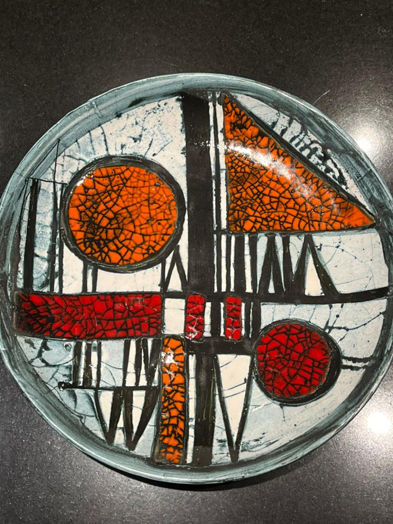 Vintage design ABSTRACTE compositie Ilona BENKO 32cm ceramic, Enlèvement ou Envoi