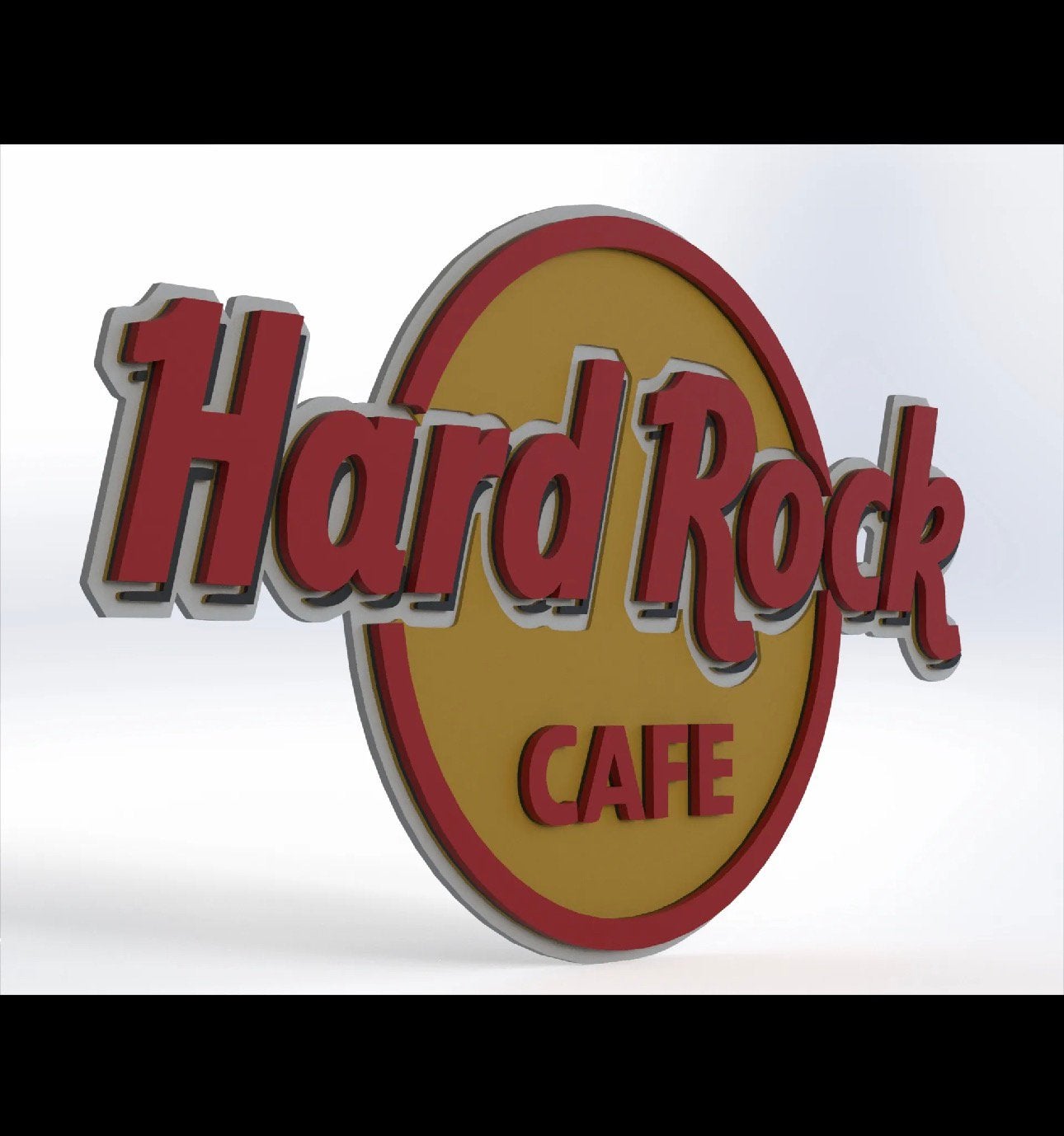 Hard Rock Cafe Ophang Plaat 26 x 26 cm, Verzamelen, Verzenden, Nieuw, Reclamebord